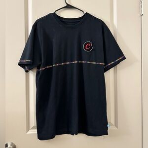 Classic Black Tee with Embroidered Logo